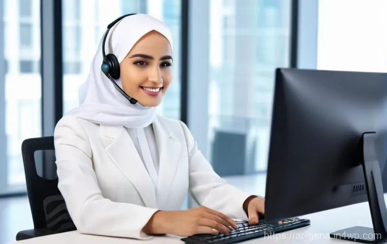 생성형 AI 활용법  고객 서비스 개선하기 - **Prompt: Personalized Customer Service with an AI Assistant in an Arabic Home**
    A visually appe...